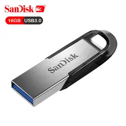 SanDisk USB флешка Ultra Flair 16 ГБ 130 МБ/с./с. Скорость чтения накопитель USB 3,0 диск для рабочего ноутбука нетбуки