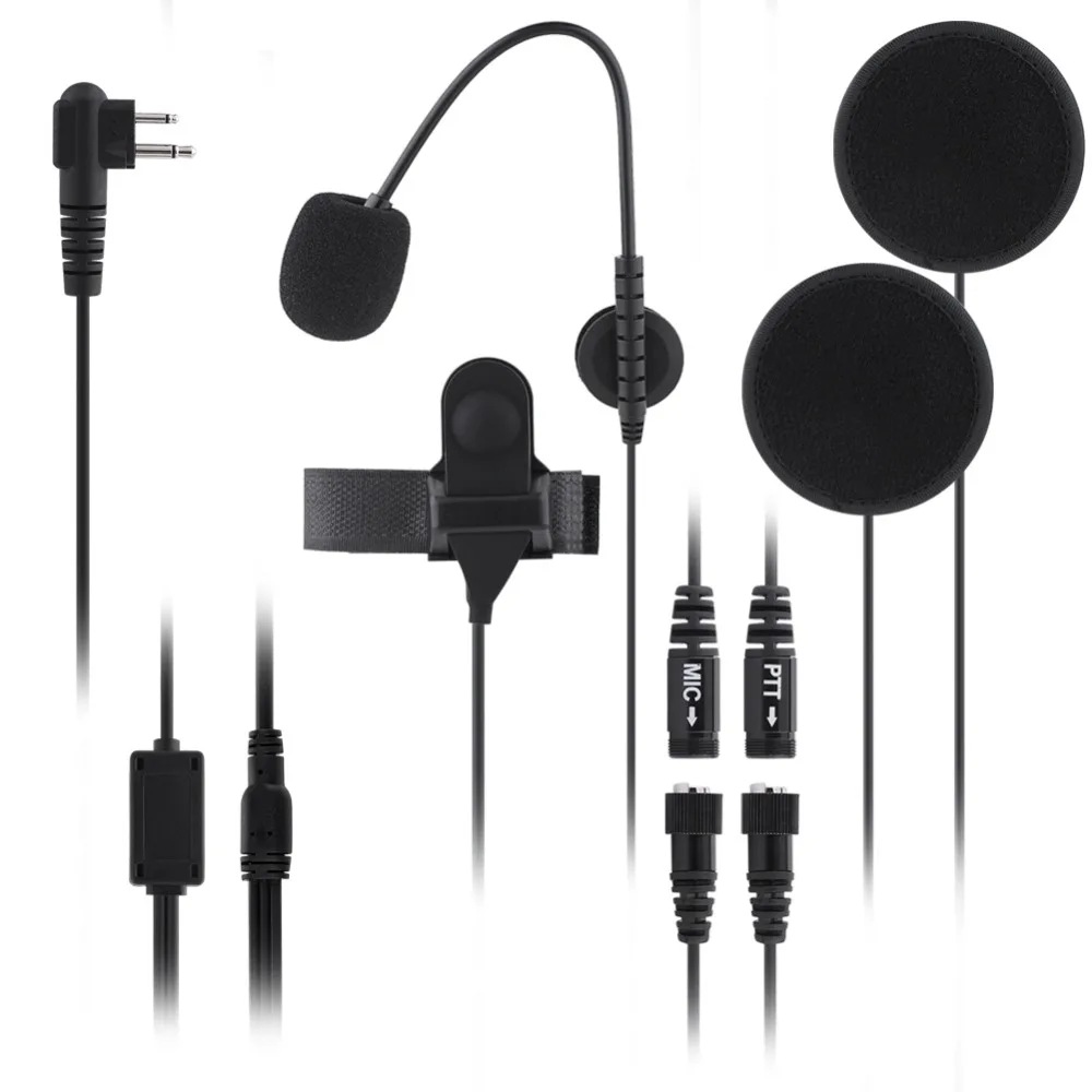 Soonhua Waterproof Motorcycle Helmet Headset Microphone Ptt For Motorola Radio Walkie Talkie Dual Speakers Helmet Mic Earpiece Headphone Headset Aliexpress
