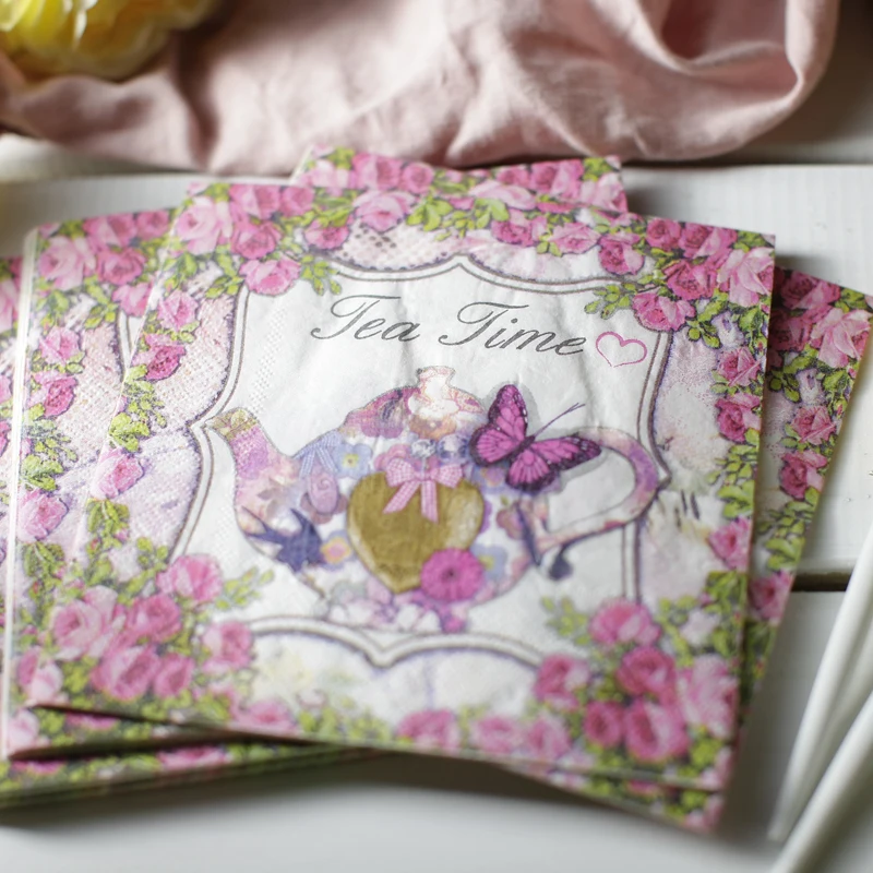 35 DECOUPAGE USING SERVIETTES