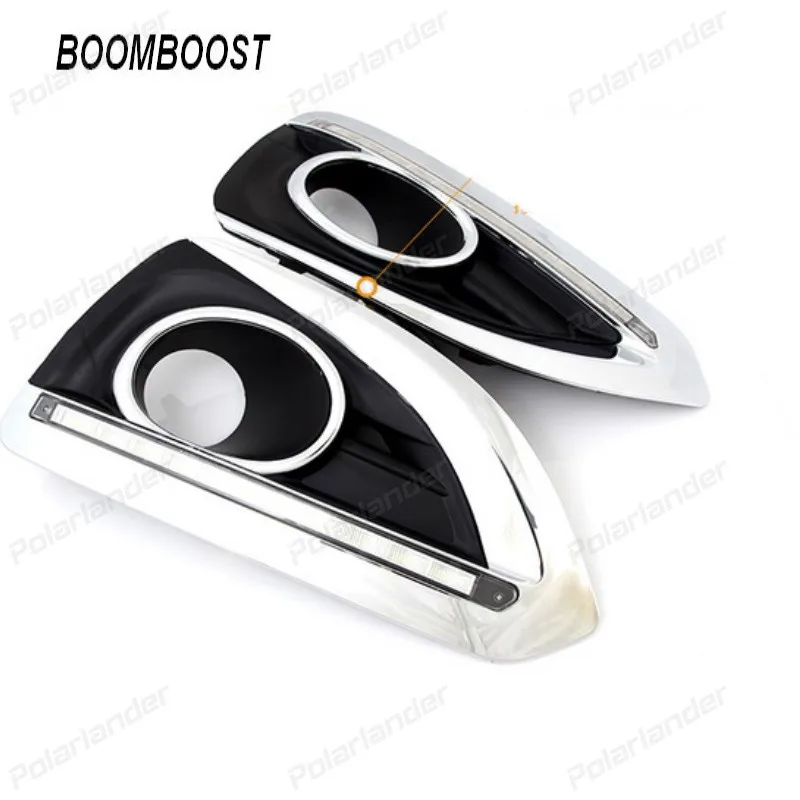 

BOOMBOOST 2 pcs/lot DRL light For P/eugeot 3008 2013-2015 Ultra-bright LED Daytime Running Light auto accessory