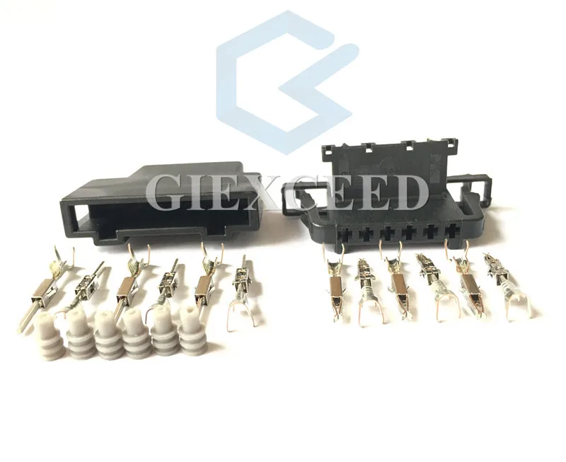 6 Pin Auto Electrical Accelerator Pedal Plug Electrical Connector For