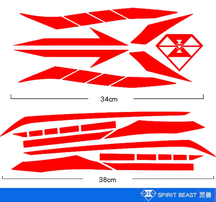 SPIRIT BEAST мотоциклетные наклейки и наклейки для HONDA CB190R Водонепроницаемые Светоотражающие Мотоциклетные аксессуары для мотокросса