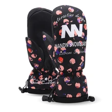 Лыжные перчатки для мужчин и женщин, теплые зимние водонепроницаемые перчатки для катания на лыжах, сноуборде, снегоходах, езды на мотоцикле, уличные зимние перчатки