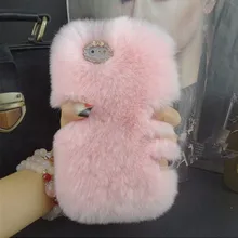 Fashion Luxury Warm Soft Rabbit Fur Skin Case Cover For Apple iPhone4S 5C 5 5S 6 4.7″ 6Plus 7/7 plus