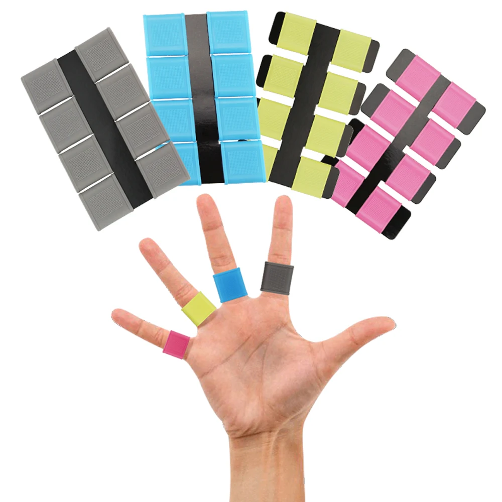 

Free Shipping Golf finger toe Silicon Support Sleeve Protector Grip grey 8pcs/set Multi color for Men Women