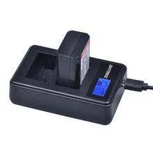 3Pcs 2000mAh Battery AKKU+ LCD Dual Charger for Sony