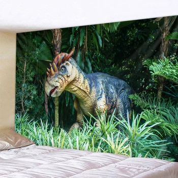 

Forest Dinosaur Wall Hanging Tapestry Sheets Home Decorative Tapestries Beach Towel Yoga Mat Blanket Table Cloth Wall Tapestry