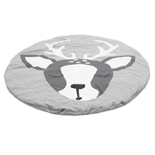 90 см дети играть в игры круглый ковер хлопок ползание одеяло коврик для детской комнаты украшения INS детские ковры подарки