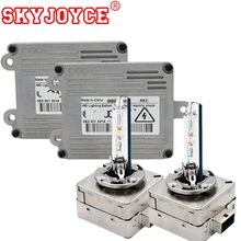 2020 nova skyjoyce 35 w hid kit 4300 k 55 d1s luz 5000 k d3s 6000 k d1s hid base de metal lâmpada 8000 k d1s d3s original farol do carro