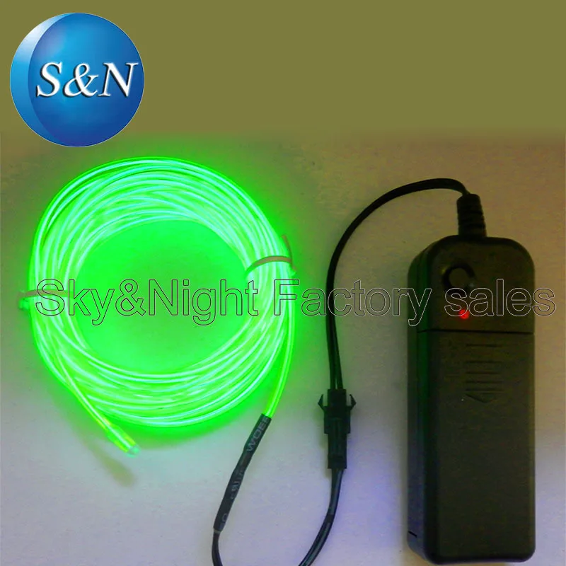 

(5pc/Lots) Brightness 2.3mm-5M el wire/el strip/el lighting/lights/decorative clothes +3v Inverter with free shipping