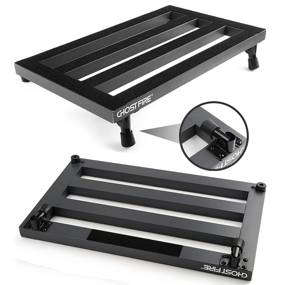 MoonEmbassy Guitar Pedal Board with Carry Bag Aluminum Alloy Lightweight Guitar Effect Pedalboard Accessories