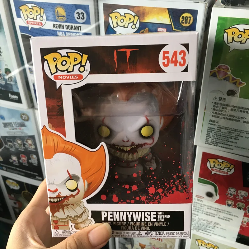 Эксклюзивный FUNKO POP официальный ужас: IT Pennywise с разделенной рукояткой виниловая