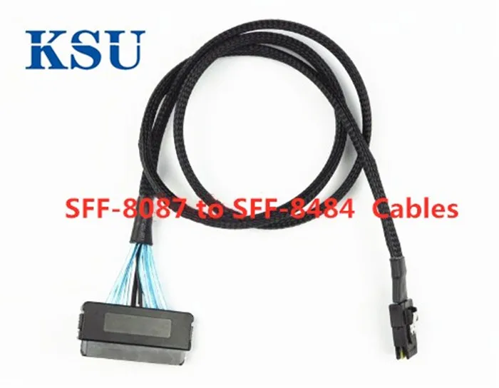 Мини SAS SFF 8087 36pin Target to 8484 32pin хост кабель 100 см для RAID|Компьютерные кабели и разъемы|
