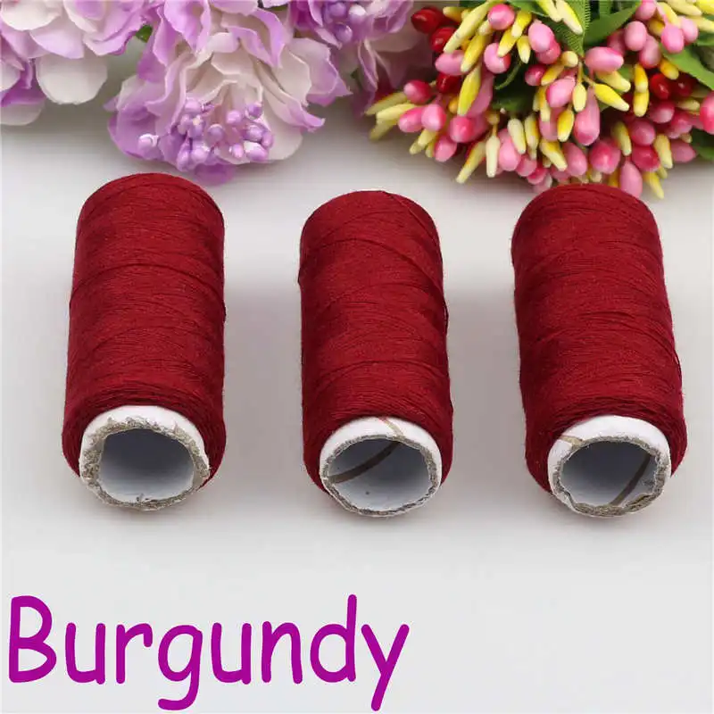

Burgundy 2pcs New Sewing Notions tools machine line 100% polyester thread 300m