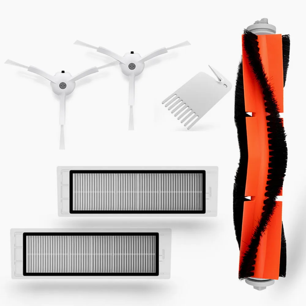 

XIAOMI MI Robot Vacuum Cleaner Part Pack Side Brush x 2pc, HEPA Filter x 2pc, Main Brush x 1pc, Cleaning Tool x 1pc