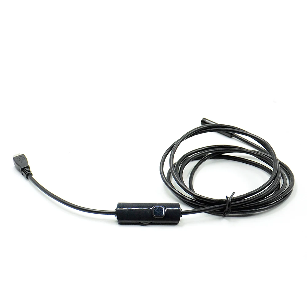 7 мм 1,5 м 6 светодиодный USB эндоскоп Водонепроницаемый Бороскоп видео осмотр змеиная Труба Мини камера видеокамера Кнопка снимка