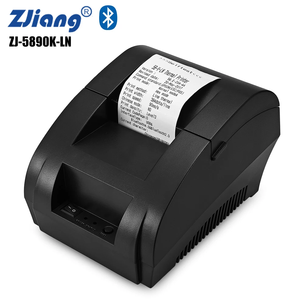 ZJIANG ZJ-5890 K-LN 58 мм беспроводной термальный принтер Bluetooth квитанция билетов печатная
