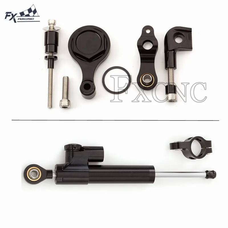 CNC мотоцикл Стабилизатор Амортизатора рулевого механизма Монтажный кронштейн комплект для обслуживания для YAMAHA YZF R1 2002- YZF R6 2006