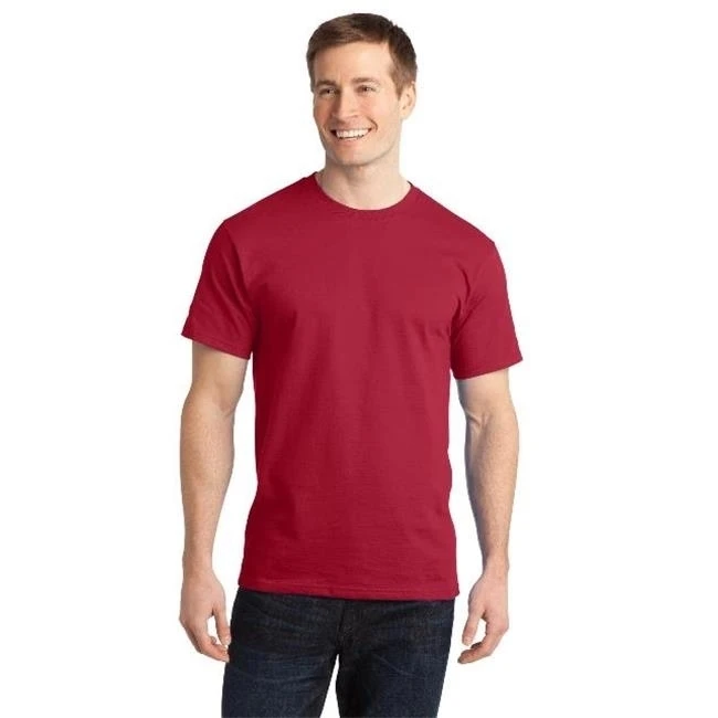 Port & Company PC150 Mens Ring Spun Cotton Tees Red - Small