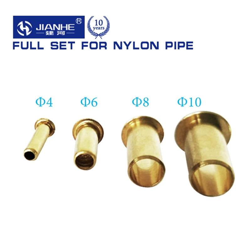 Nylon Oil Pipe Fittings  Plumbing Pipe Bushing - 100pcs Brass