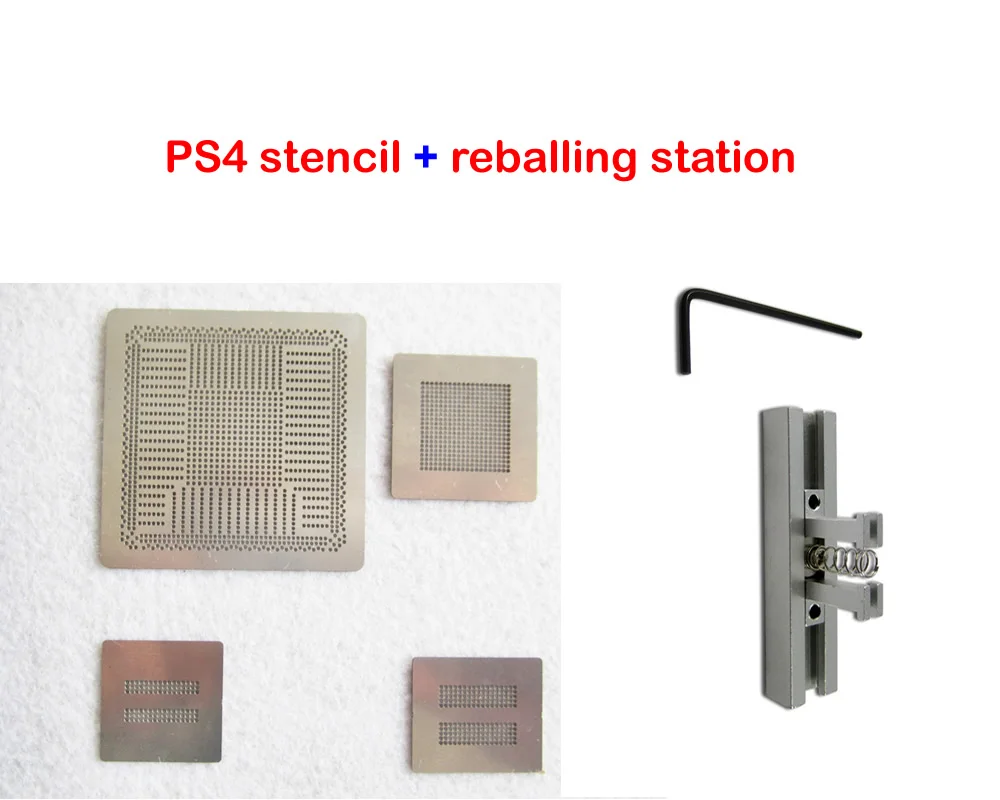 

Best combination 4pcs/lot Direct Heat PS4 stencils with direct Reballing Station BGA