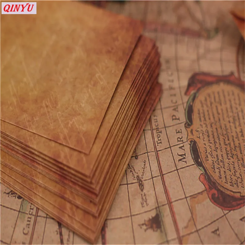 12x20cm 5Pcs Old Style Vintage Paper Envelope Brown Kraft Packaging For Greeting Card Postcard Card Small Gift Invitation6zMM231 (11)