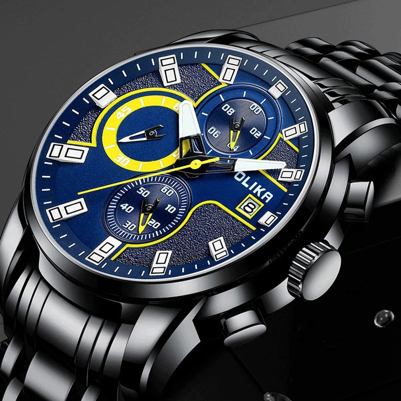 

New Wrist Watch Men Watches Business Dress Style Wristwatch Stainless Steel Male Quartz Watch For Men Clock Hodinky Men Reloges