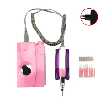 

New 30000Rpm Portable Electric Nail Drill Machine Rechargeable Cordless Manicure Pedicure Set For Nail Equipment Eu Plug