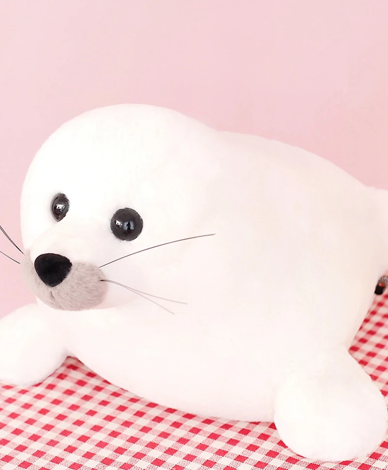 kawaii sea seal doll plush toy animal sea lion white dolls sleeping pillow for girl birthday gift 55cm 22inch DY50556 (2)