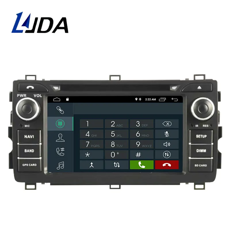 Автомобильный DVD плеер LJDA 2 Din Android 10 0 для Toyota AURIS 2013 2014 2015 Wi Fi GPS навигация радио Гб
