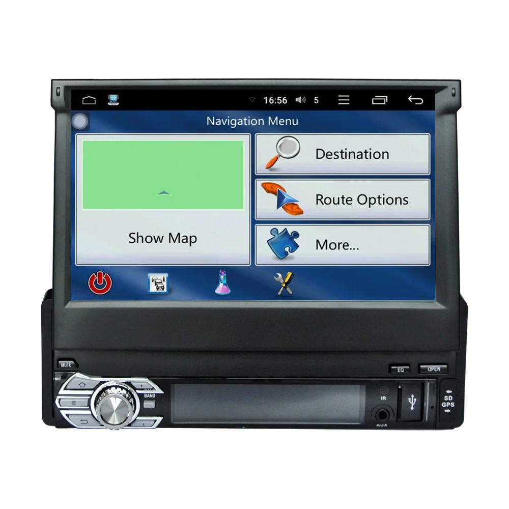 Sale Andriod GPS navigation Car Radio Bluetooth V2.0 Car Stereo Audio Player In-dash Single Din Mp3 Player USB MP3 WMA Radio Player 1
