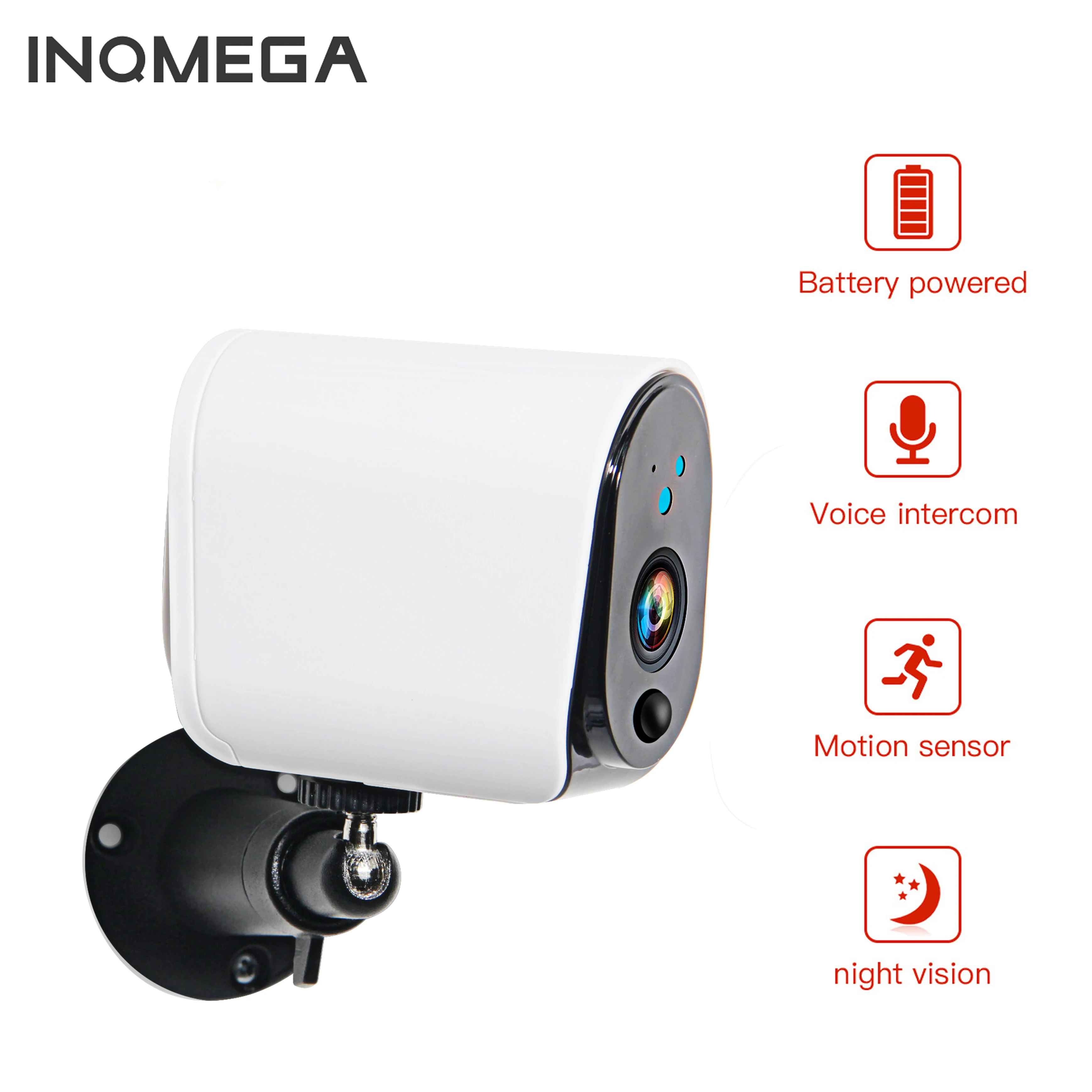 INQMEGA 100% bezprzewodowa zewnętrzna kamera IP 1080P bezprzewodowa kamera przemysłowa bezpieczeństwo w domu IP65 wodoodporna bateria WiFi kamera IP INQMEGA 100% bezprzewodowa zewnętrzna kamera IP 1080P bezprzewodowa kamera przemysłowa bezpieczeństwo w domu IP65 wodoodporna bateria WiFi kamera IP