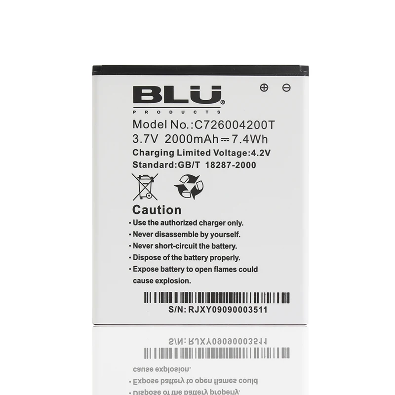 Оригинальная батарея для телефона BLU C726004200T 2000 мАч 3 7 в | Мобильные телефоны и