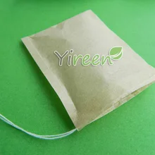 1000 шт/партия 60X80 мм целлюлозно-цветная фильтровальная бумага, Пустой чайный пакетик, одиночный чайный пакетик на шнуровке, сумки с растительным орнаметном-кофейные мешки