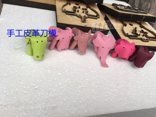 

Elephant cow bear wolf hippo abstract animal knife