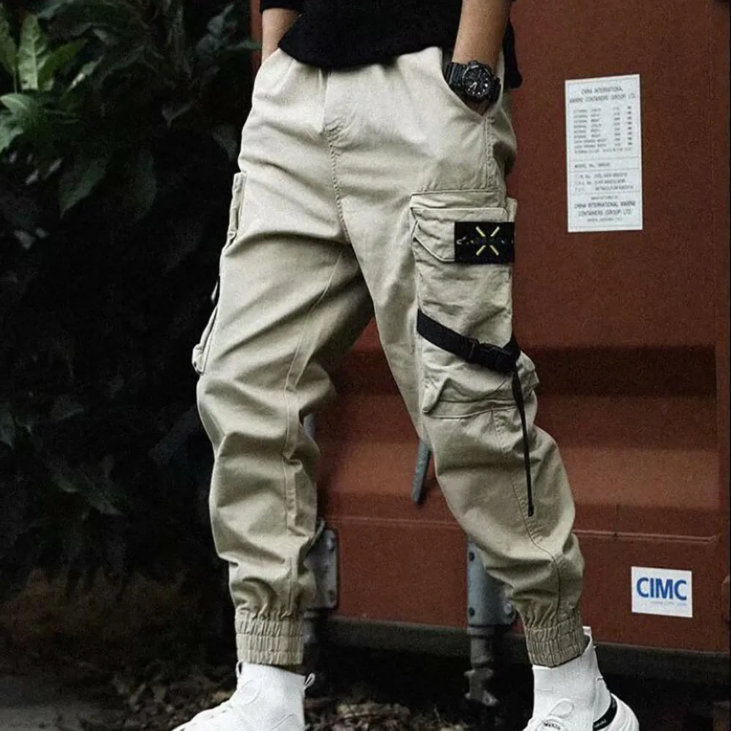 men pants casual Pants cargo pants men Men's Summer New Style Fashion Overalls Casual Pure Colour Comfortable Trousers Y618