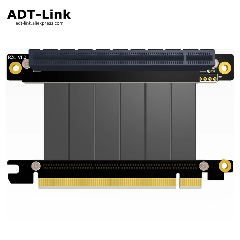 Gen3.0 PCI-E x16 To x16 3.0 male to female Elbow Left Angled Riser Cable 20cm 25cm PCI Express pcie 16x pci e Extender risers