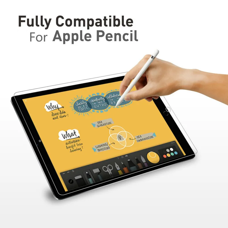 Защита экрана для нового iPad Air 3 10 5 &quot2019 выпуск закаленное стекло модель A2152 A2123 A2153