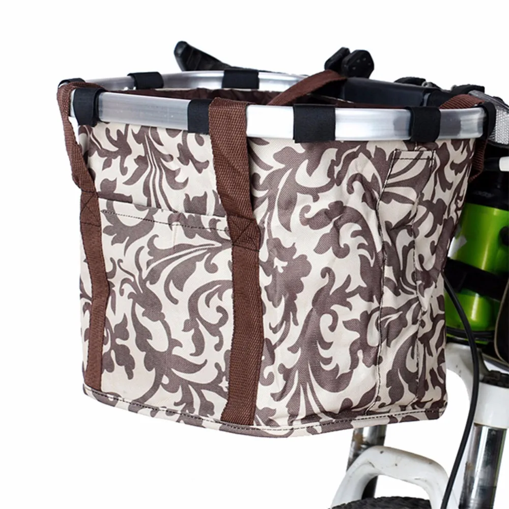 Best ALTRUISM High Quality Bicycle Basket Bike Front Handlebar Bag Aluminum Alloy Frame Pet Carrier 2
