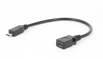 

2000pcs/lot USB2.0 Micro 5pin 5p male to female Socket Short Extension adapter Cable
