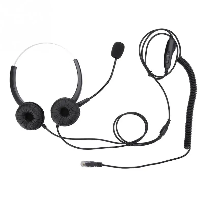 Crystal headsets Earpiece RJ9 Call Center Headset Noise Cancelling Call