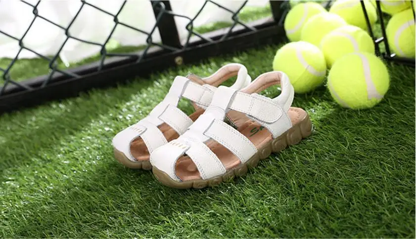 Children cow leather sandals-22
