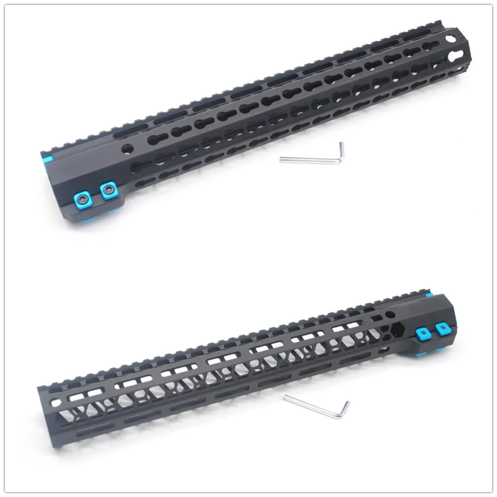 Черный 15 ''дюймовый бесплатный поплавок High Profile Keymod/M-lok Picatinny Rail Handguard для LR-308