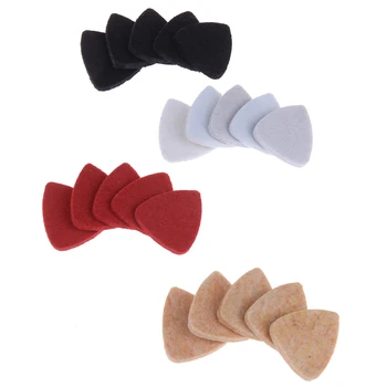 

5 Pcs Soft Hard Ukulele Wool Felt Picks Mandolin Guitar Plectrums