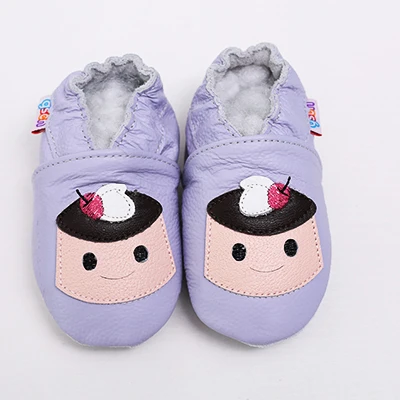 Детские тапочки Pantufa Infantil; обувь для малышей; кожаная замшевая подошва «ползунок»; мокасины; Chausson Bebe Cuir soule - Цвет: as show picture 15