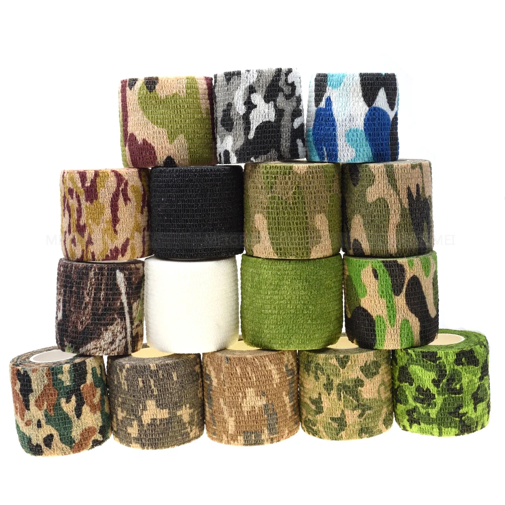 3 Rolls 4.5M Camo Gun Rifle Waterproof Camouflage Stealth Duct Tape Wrap Hunting 