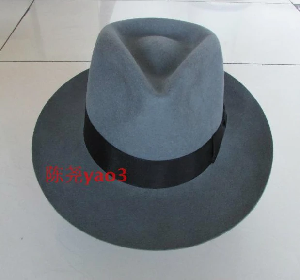 Леди шерстяная шляпа-котелок Шляпа Fedora Войлок Billycock шапки зимняя мода котелок шляпа шерсть шляпы Федора и трибли перо шляпа B-8130