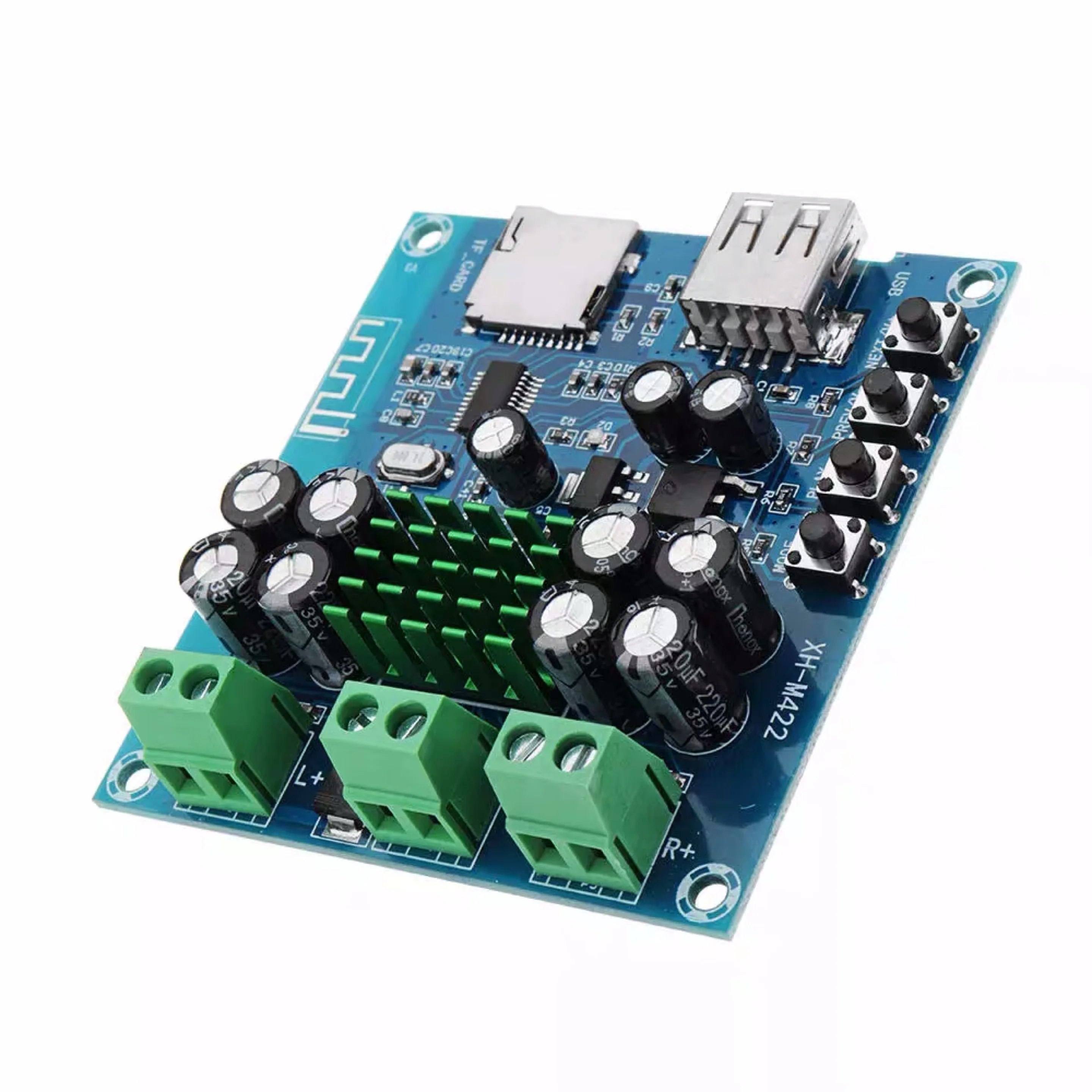 2*50 Вт TPA3116D2 Bluetooth 4 0 стерео аудио усилитель плата с u диском TF карты два канала tpa3116