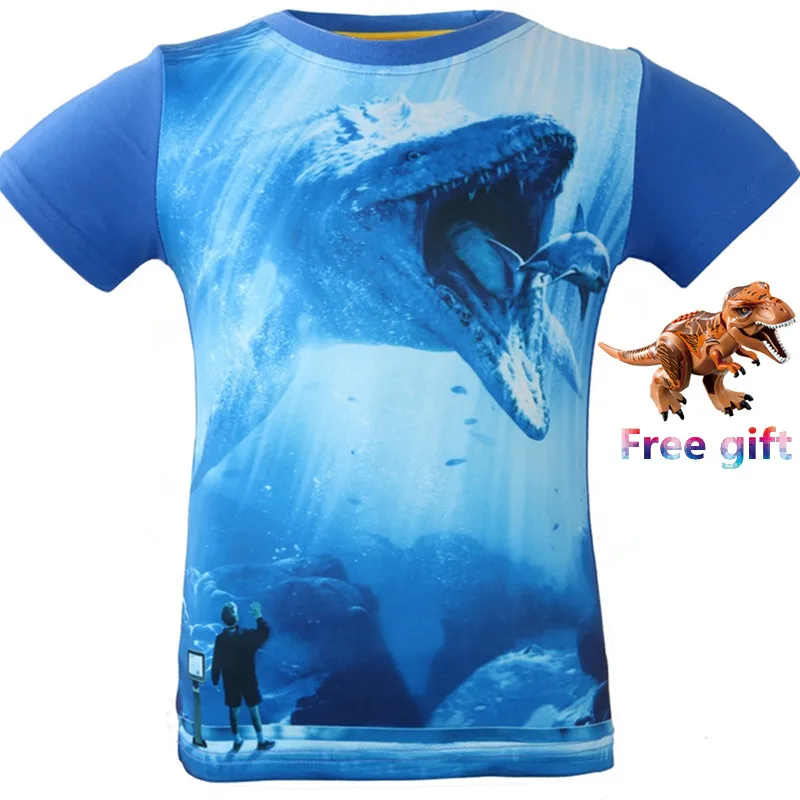 Дети динозавров футболка для девочек футболка для мальчиков «Мир Юрского периода» 2 Fallen Королевство Парк Юрского периода детская футболка Футболки короткий рукав - Цвет: x8302
