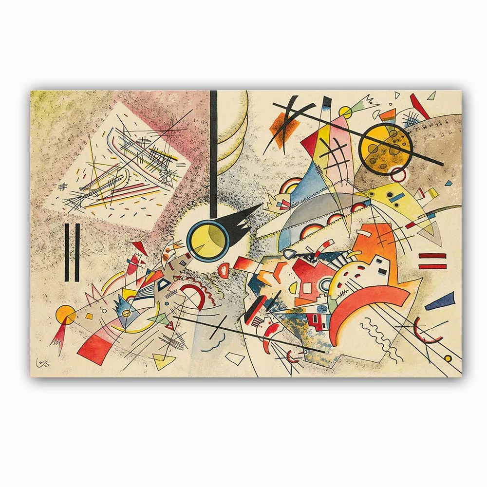 

WASSILY KANDINSKY UNTITLED Wall Painting picture leaf Home Decorative Art Picture Paint on Canvas Prints no frame